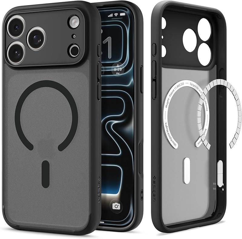 Spigen Compatible with iPhone 17 Pro Max Case Ultra Hybrid MagFit - Clear White