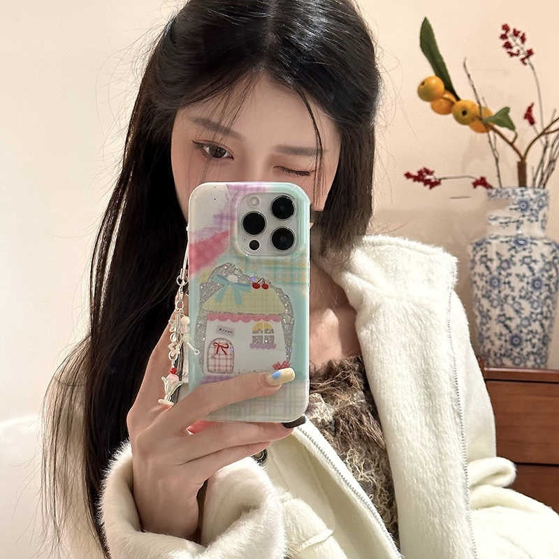 Korean Style Niche Cute House Phone Case