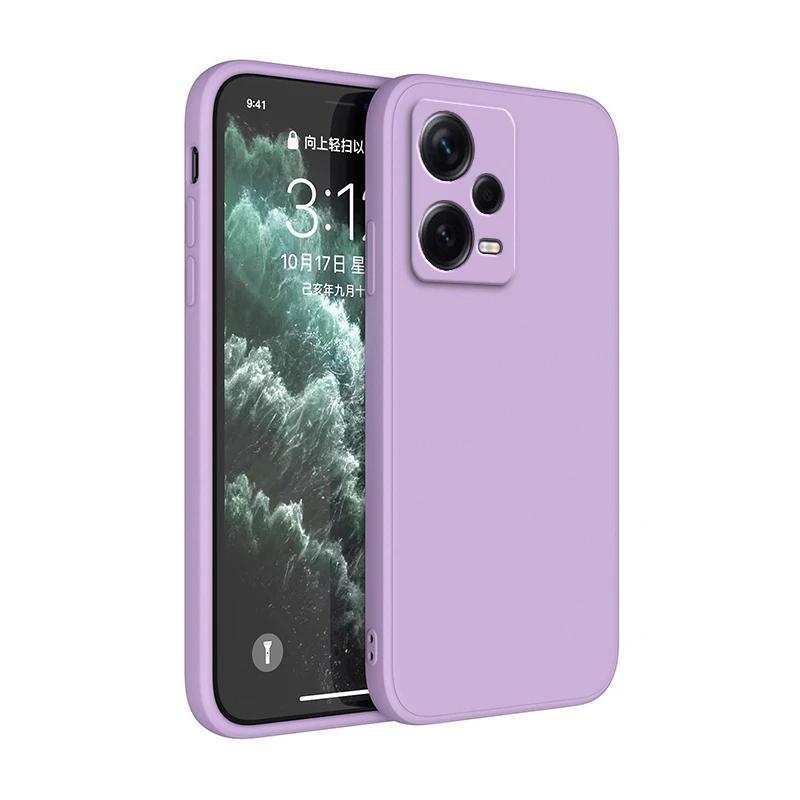 Square Liquid Silicone Case for Xiaomi Redmi Note 12 Pro Plus Discovery Soft Fundas Note12 12Pro Speed Pro+ Turbo 5G Basic Cover