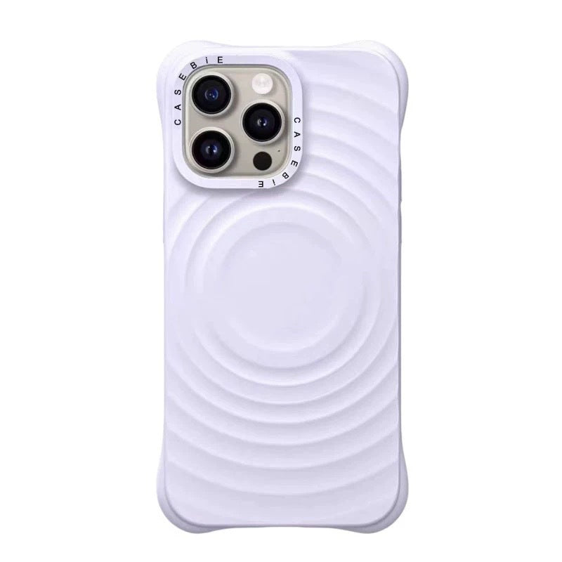CASE Solid Color Wave Skin Feel MagSafe Magnetic Suction Applicable iPhone17promax iPhone Case16pro