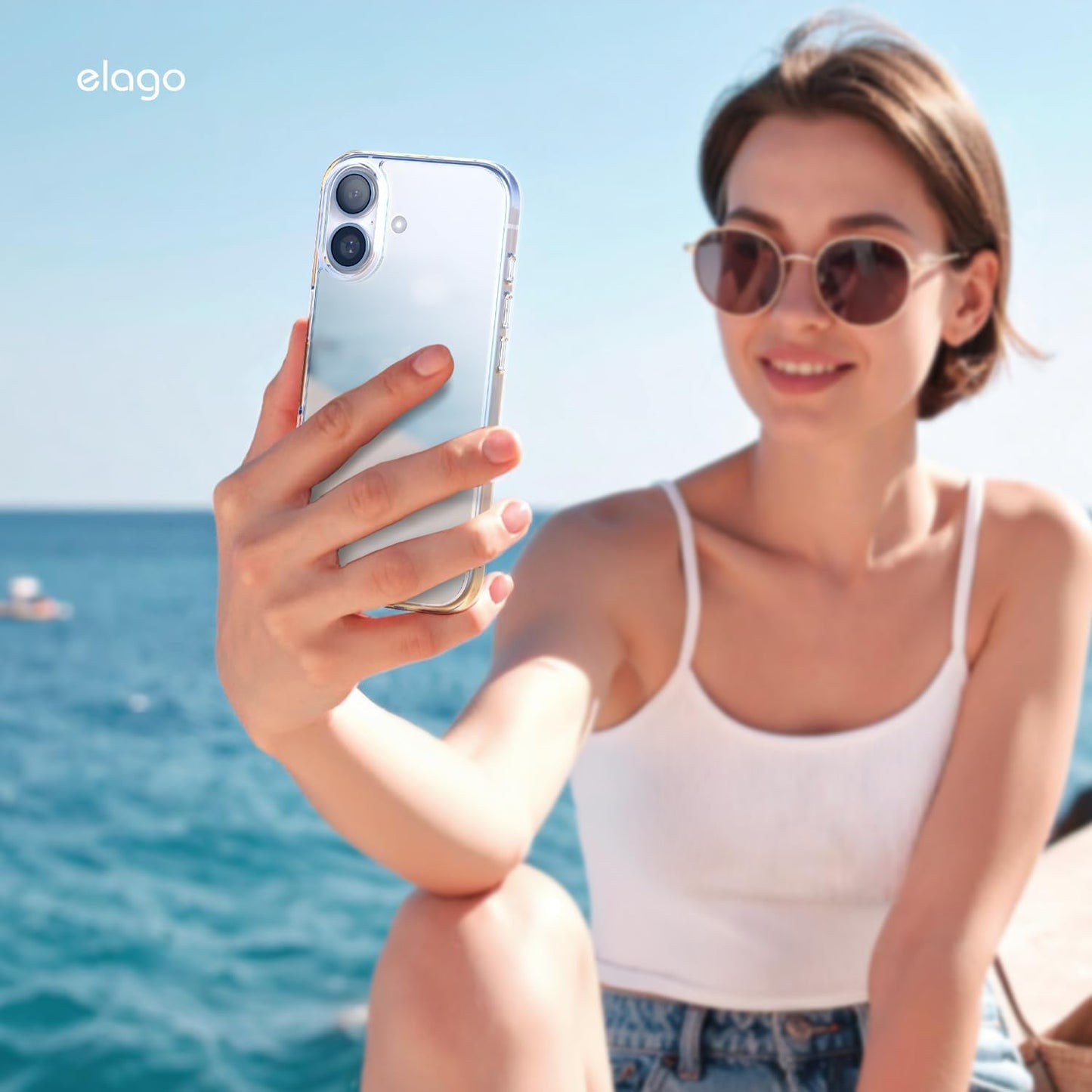 elago for iPhone 17 Case, Crystral Clear Case, PC + TPU Hybrid Technology, Ultra Slim, Raised Camera Protection, Durable Scratch-Resistant, Shockproof Protective Cover, 6.3 inch