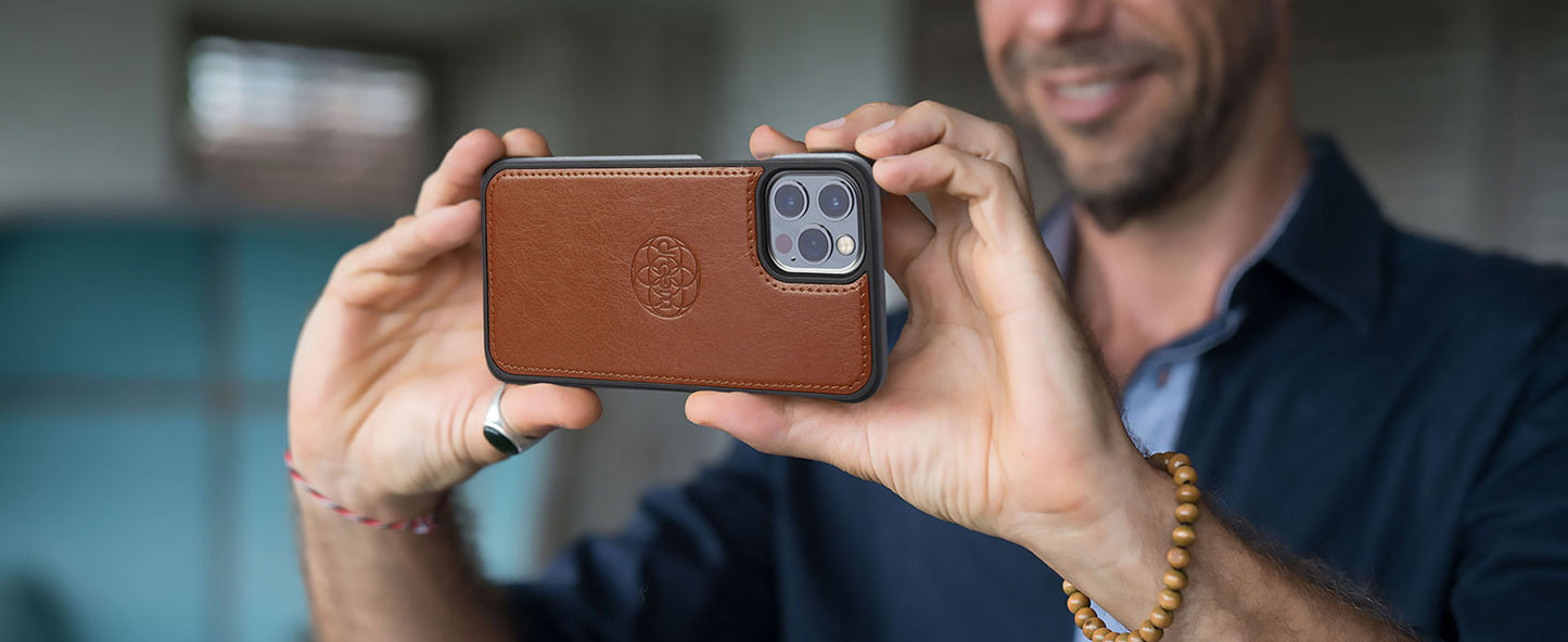 Dreem for iPhone 16 Pro Max Case Wallet, Revolutionary Phone Stand, Vegan Leather, MagSafe-Fit, Magnetic Detachable Flip Cover, RFID Blocking Card Holder, Gift-Box [Fibonacci:Black]