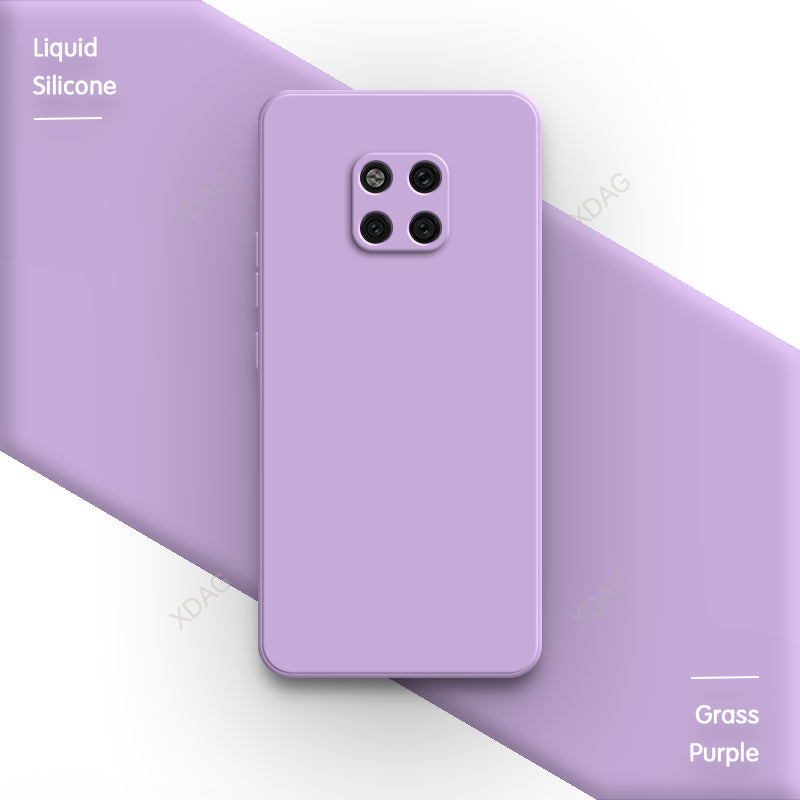 Original Soft Phone Case for Huawei Mate20 Mate 20 Pro X Square Liquid Silicone Luxury 20Pro Mate20Pro 20X 5G Back Cover Funda