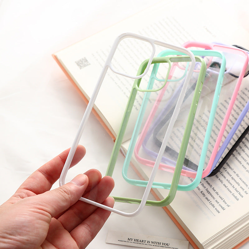 Applicable DIY Groove Phone Case Epoxy Cream Glue Special Transparent Case for Apple17Acrylic Two-in-One Wholesale