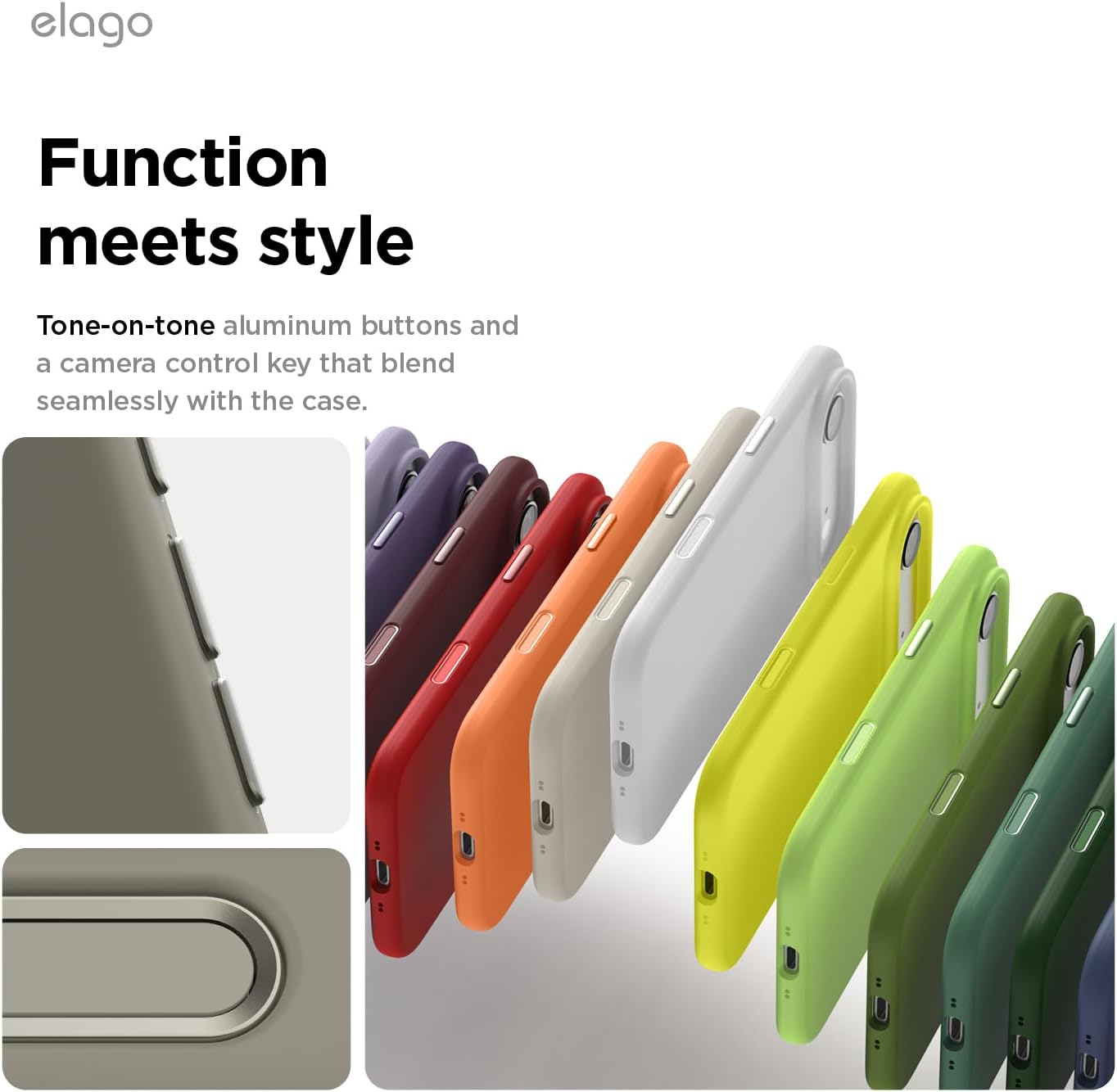 elago for iPhone Air Case, Premium Magnetic Silicone Case, Compatible with MagSafe, Liquid Silicone Material, Protective Cover, Shockproof, Slim Phone, 6.5 inch (Medium Grey)