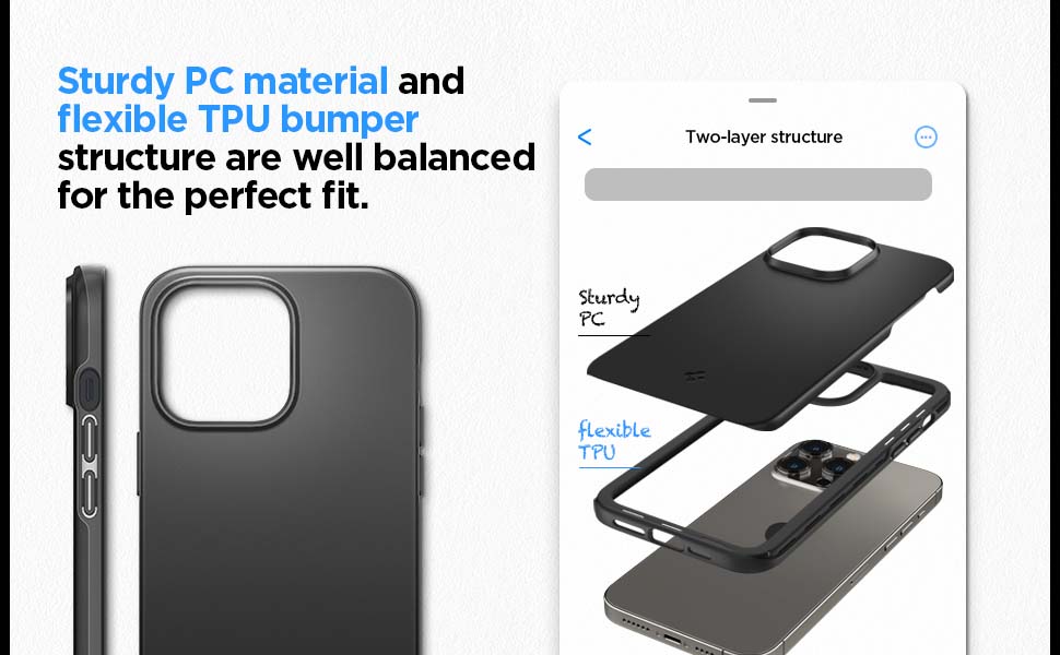 Spigen Compatible for iPhone 14 Pro Max Case Thin Fit - Metal Slate