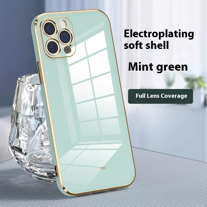 Simple 6D Straight Edge Electroplating Suitable For 16 Phone Case