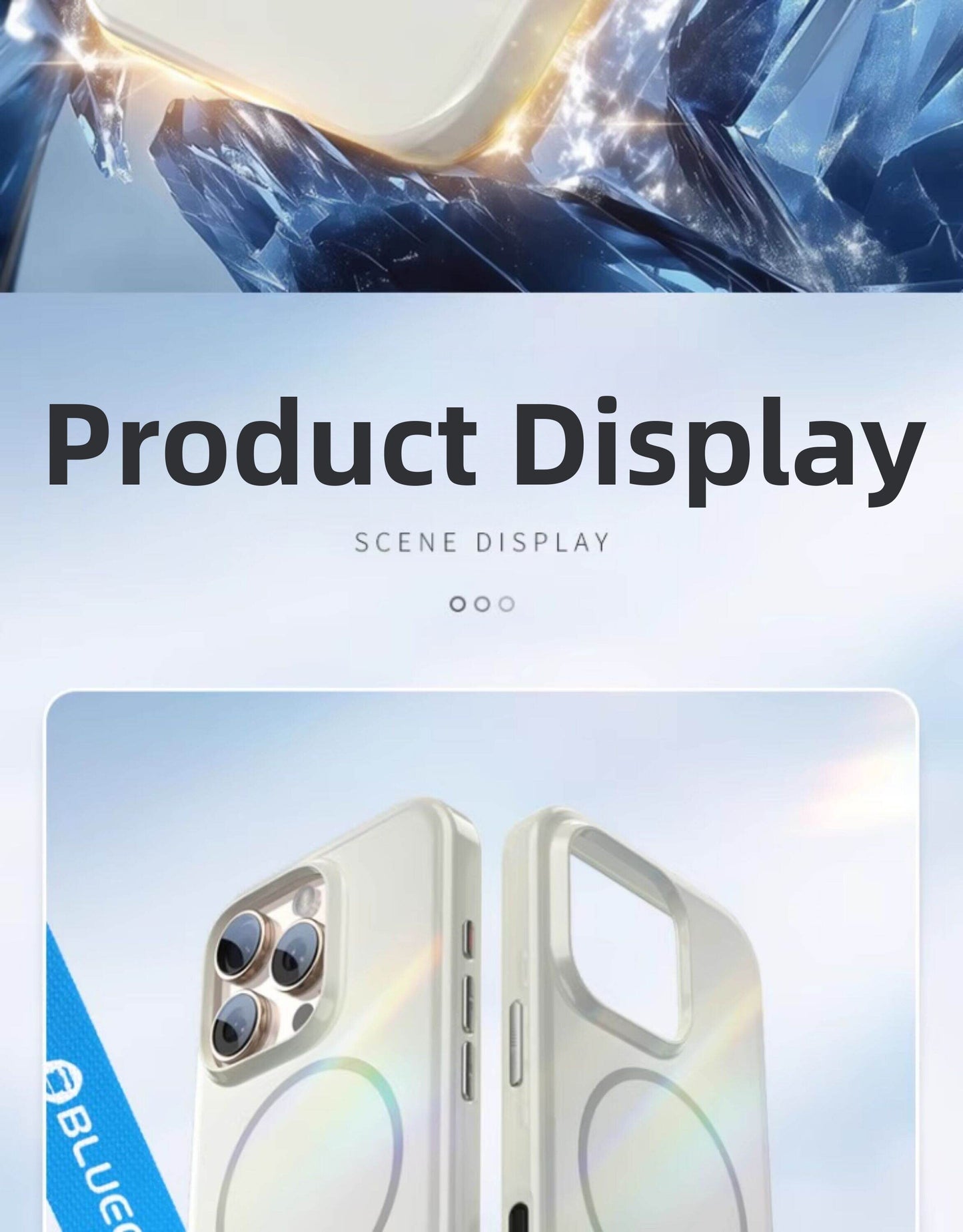 BLUEO | Advanced Protection Magnetic Anti-Shock Phone Case for iPhone 16 Pro and iPhone 15 Pro Max